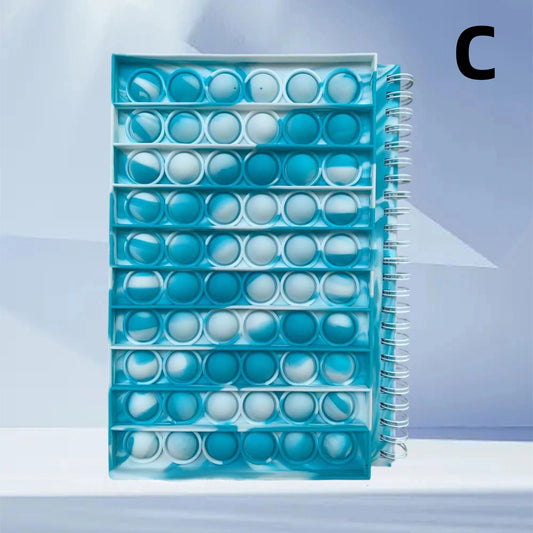 Buku Nota Gelembung A5 Panas Sarung Silikon Pad Notebook Penyahmampatan Buku Nota Alat Tulis Sekolah Cute Hadiah Bekalan Pejabat untuk Pelajar