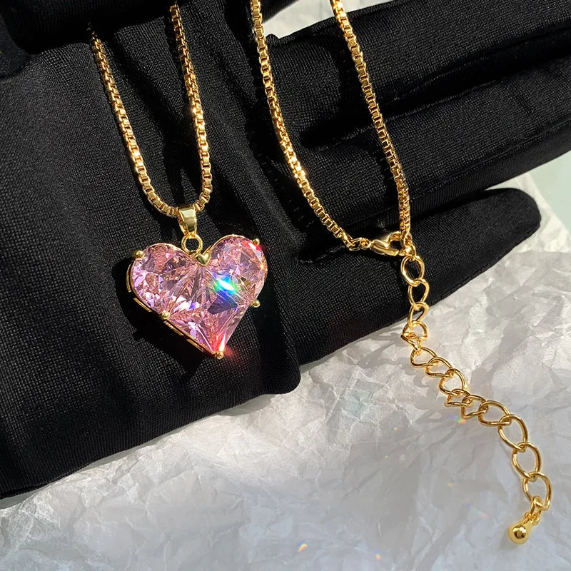 Fesyen Wanita Kristal Zirkon Loket Kalung untuk Wanita Gadis Kristal Rantai Kalung Perhiasan Pesta Punk Kalung rama-rama