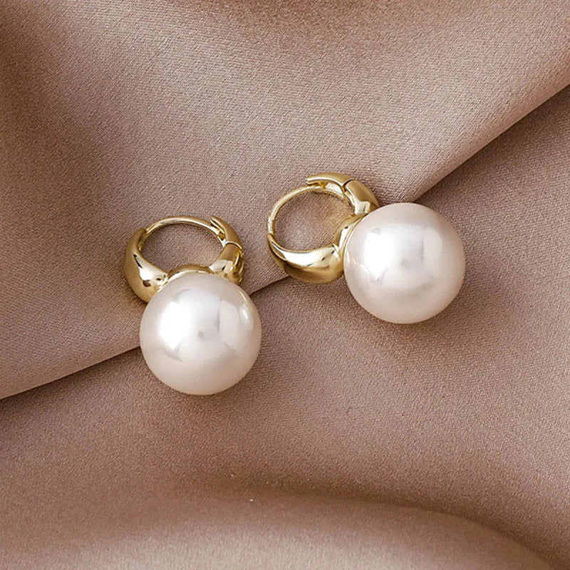 2022 New Classic Elegant Imitation Pearl Dangle Earrings For Women Crystal Long Tassel Exquisite Drop Earring Wedding Jewelry
