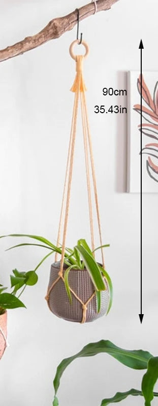 Handmade Macrame Plant Holder 100% Cotton Various Styles Flower Pot Hanger Hanging Basket For Wall Decorantion Courtyard Garden
