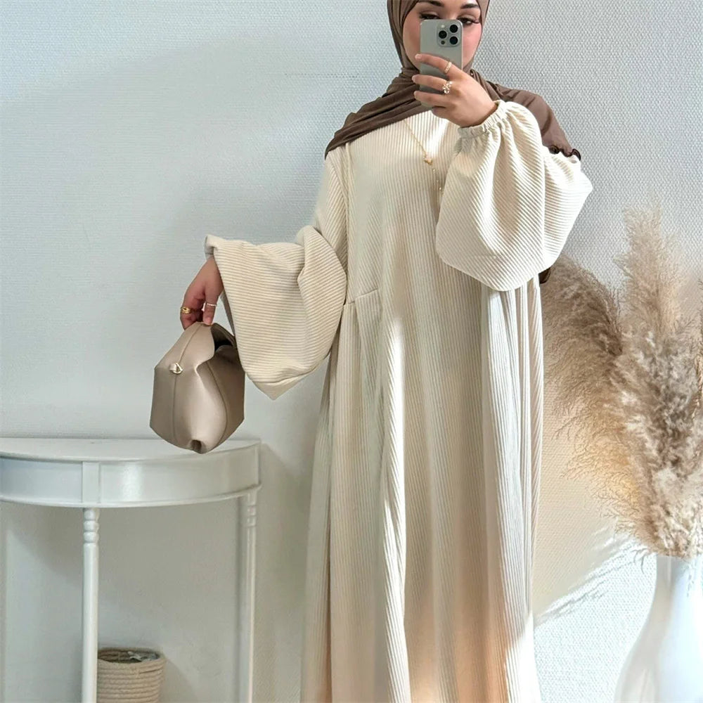 Abaya Doa Musim Dingin untuk Wanita Muslim Islam Abaya Ramadan Eid Gaun Afrika Dubai mewah Jubah Kaftan kaftan marocain femme