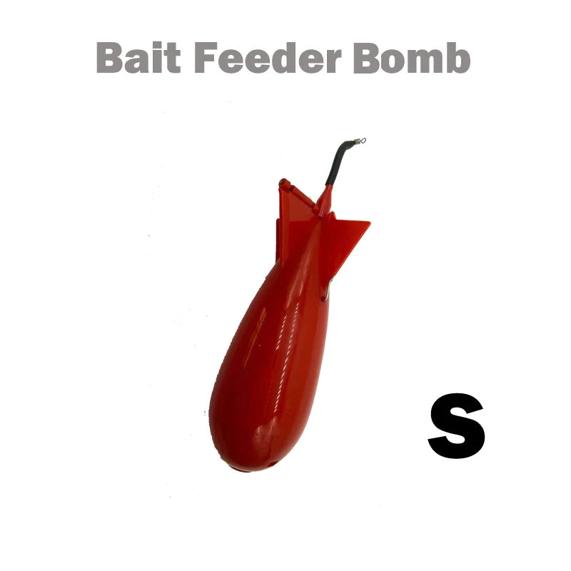 TOLU Memancing Roket Feeder Besar Kecil Spod Bomb Float Lure Umpan Pemegang 2 Saiz Pellet Roket Feeder Kedudukan Aksesori Gear