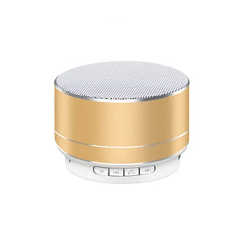Pembesar Suara Bluetooth Wayarles A10 Subwufer Meriam Keluli Kecil Mudah Alih Kad Hadiah Mini Bluetooth Audio PC Komputer Riba Pembesar Suara di Luar