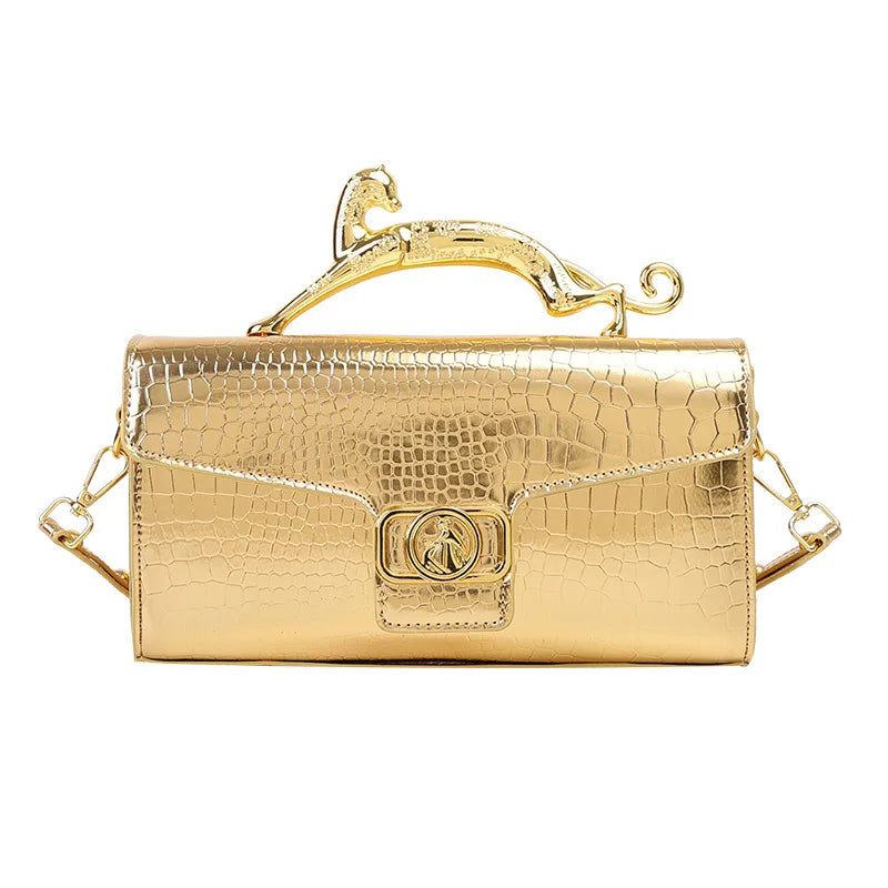 Beg Tangan Wanita Beg Baharu untuk Wanita Pemegang Logam Kulit Pereka Jenama Terkenal Beg Bahu Trend Fesyen Crossbody