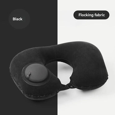 U-shaped Travel Pillow Automatic Air Inflatable Neck Rest Office Sleep Cushions Head Back Support Pillow Bedroom Accessories