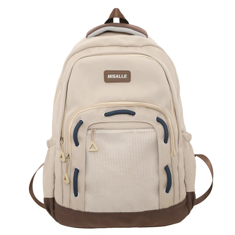 Fashion Backpack Women Large Capacity Waterproof Laptop Backpack Unisex College School Bags Trendy Cool Netbag Travel Book Bags