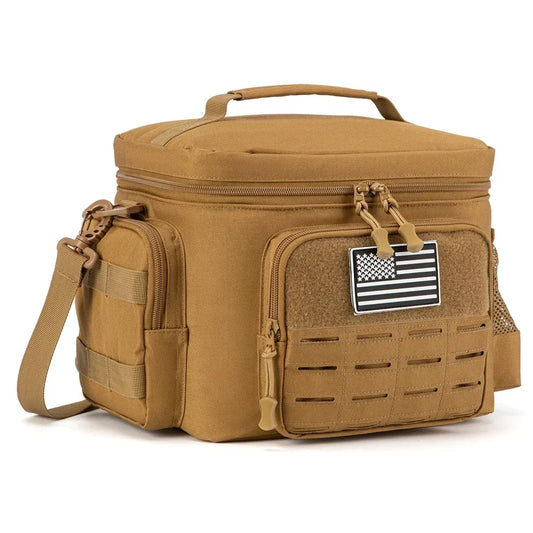 Tactical Lunch Box for Men Military Heavy Duty Lunch Bag Work Leakproof Insulated Durable Thermal Cooler Bag Meal Camping Picnic
