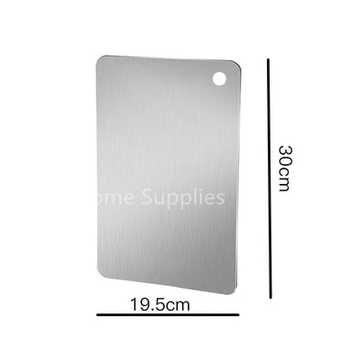 Papan Pemotong Dapur, Papan Pemotong Keluli Tahan Karat dengan Pegangan Cengkaman, Mesin Cuci Pinggan Blok Pencincang Tahan Lama Selamat untuk Daging Buah-buahan