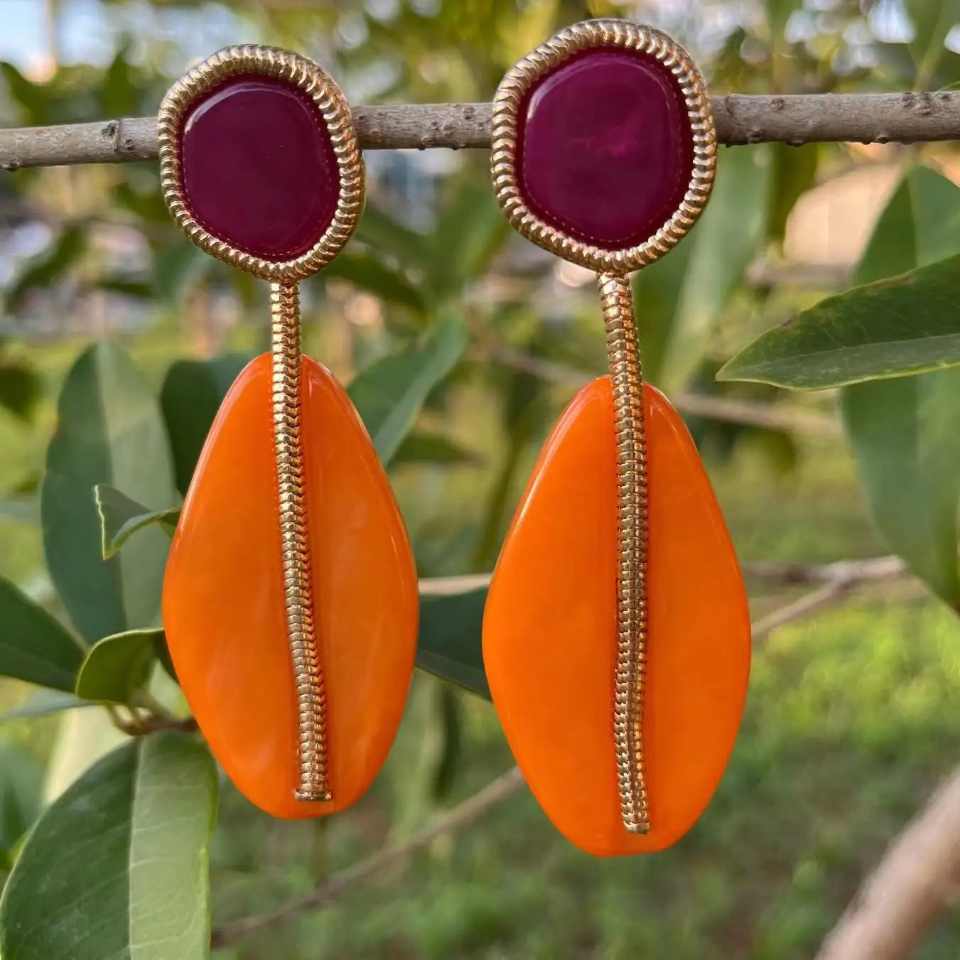 Anting Titisan Air Resin Baharu untuk Barang Kemas Kasual Parti Wanita