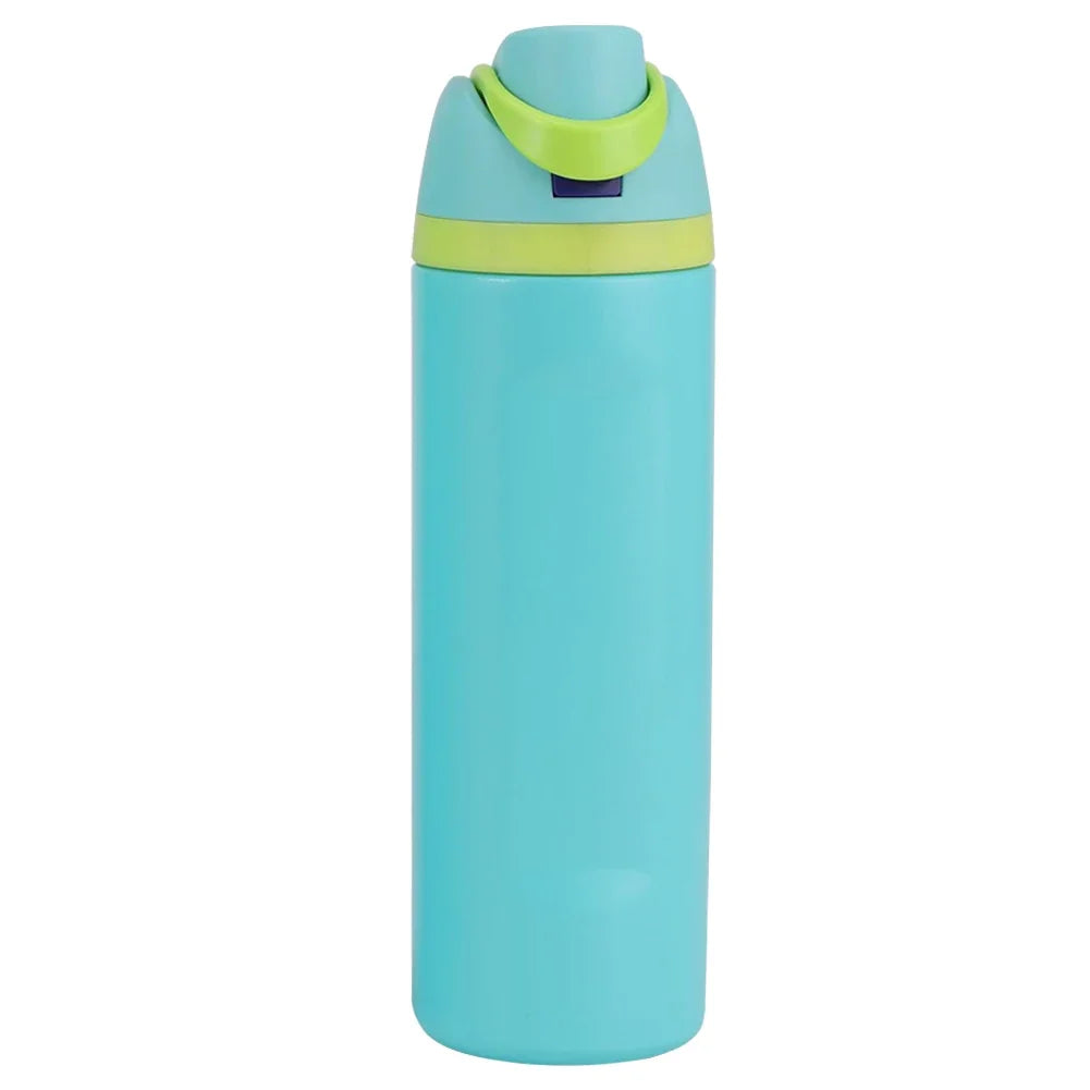 19oz 24oz 32oz Botol Air Keluli Tahan Karat Tertebat Dengan Cawan Termos Jerami Kelalang Vakum Botol Air Kereta Untuk Perjalanan Sukan