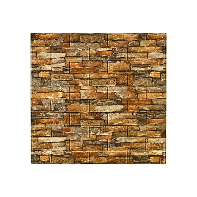 1/5/10Pcs 70*77cm Self-adhesive 3D Retro WallPaper Crash Sponge Imitation Brick Wall Sticker for Home DIY Wall Decor Backdrop