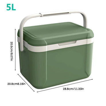Outdoor Cooler Box Portable Large Capacity Storage Box Camping Incubator Ice Bottle Cooler Mini Fridge With Tem Display 8L / 5L