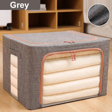 Foldable Quilt Organizer Storage Organizers Clothes Blanket Box Large Capacity Closet Sweater Storage Clothes Cabinet Organizer