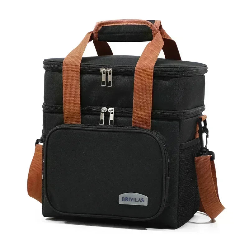 Thermal Lunch Bag Picnic Food Cooler Bags Insulated Case Durable Waterproof Office Bento Lunch Knapsack Lunch Bags for Children