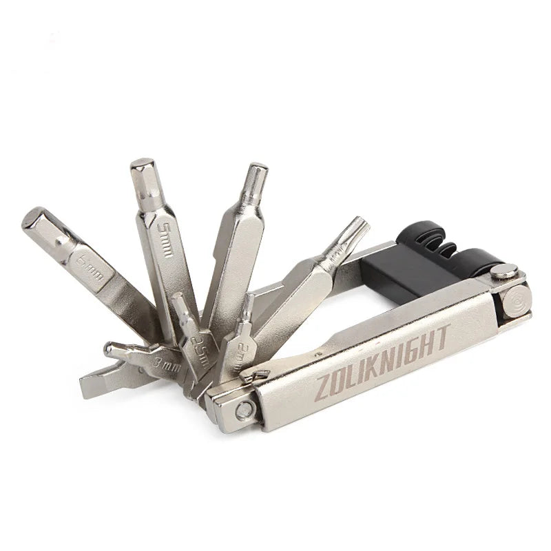 ZOLI 11 in 1 Multifunction Bicycle Repair Tools Cycling Chain Rivet Extractor Hexagon Wrench Bike Repair Tool Accessories