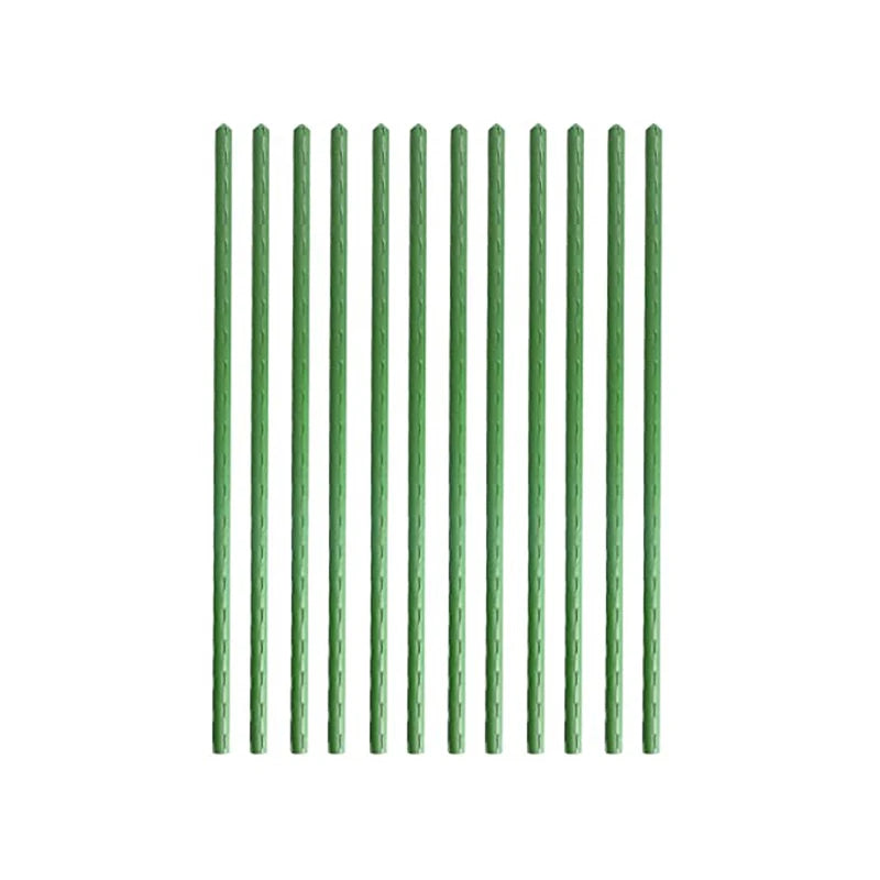 Pancang Berkebun Paip Keluli Bersalut Plastik, Menyokong Tanaman Dalaman Bunga dan Sayuran, 16", Panjang 40cm, Tiang Berkebun