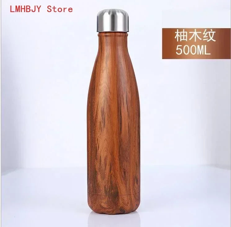 500ml Double-Wall Insulated Vacuum Flask Stainless Steel Thermos Cola Water Beer Outdoors Sport Water Bottle