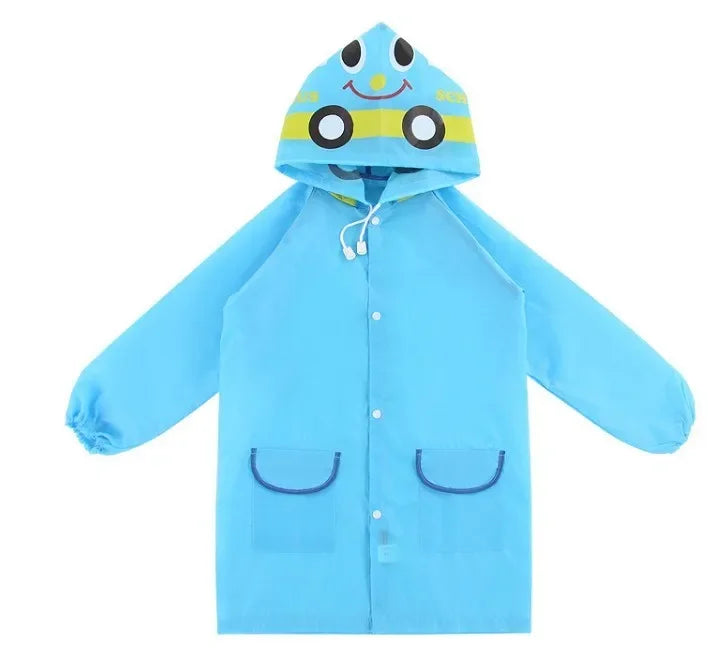1Pcs Baju Hujan Kanak-kanak Poncho Kartun Korea Jubah Itik Kuning Kecil Baju Hujan Kanak-kanak Luaran Baju Hujan Tadika Sekolah