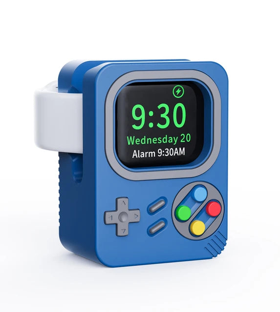 Sesuai untuk Apple Watch Charging Stand Desktop Stand iWatch 8 7 6 5 4 3 2 SE Reka bentuk Konsol Permainan Retro Desktop Stand Pengecasan