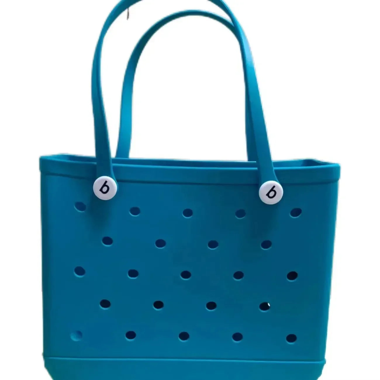 Beg Pantai Bogg Sederhana EVA Getah Kalis Air Beg Tangan Bahu Kolam Berkelah Wanita Membeli-belah Bakul Penyimpanan Tote Jelly Sac Beg Bogg