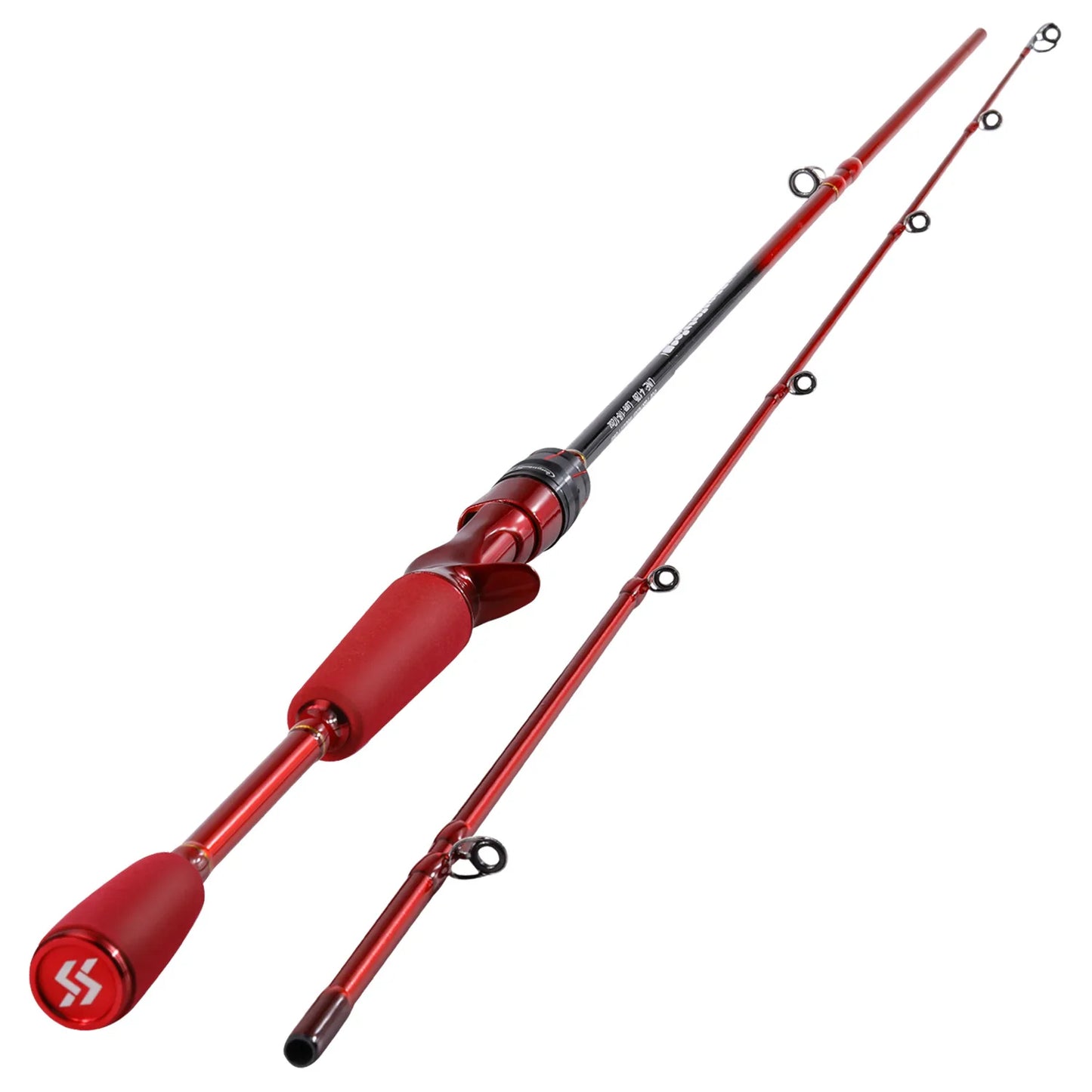 2 Sections 1.98m Fishing Rods IM7 Graphite Spinning Rod Casting Rod Strong Quality casting Rod with Super Polymer Handle