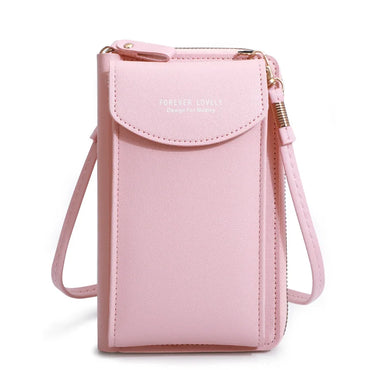 Fashion Single Shoulder Crossbody Cell Phone Bag Mini Versatile Satchel Multi Card Position Card Bag Keycase Female