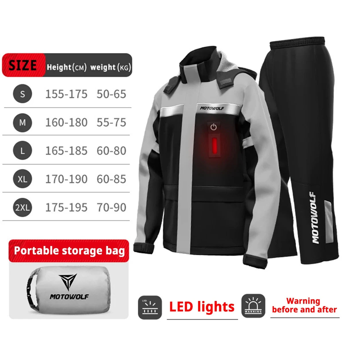 Men Motorcycle Raincoat Motorbike Rain Suit Moto Raincoat Rain Coat Jacket Pants Biker Rain Set Waterproof Motorcyclist Women