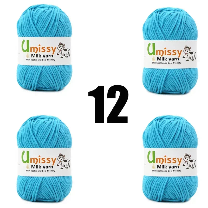 4pcs 50g Knit Yarn for Sale Hilo Yarn Crochet Threads Ball Estambre Para Tejer