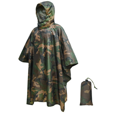 Man Military Impermeable Zipper Camo Raincoat Waterproof Rain Coat Men Raincoat Women Awning Tent Rain Motorcycle Rain Poncho