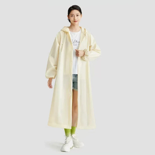Non Disposable Raincoat Long Full Body Transparent Thickened Strap Mouth Adult Raincoat Full Body Rainproof Rainproof Coat Rain
