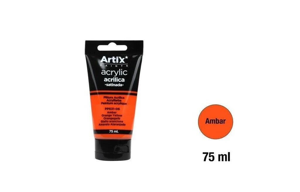 Pinturas Acrílicas untuk Manualidades y Uso Profesional, Colores, 75ML