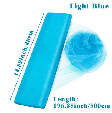 5/10M Sheer Crystal Wedding Tulle Roll Organza Fabric For Wedding Birthday Party Backdrop Decor DIY Wedding Organza Chair Sashes