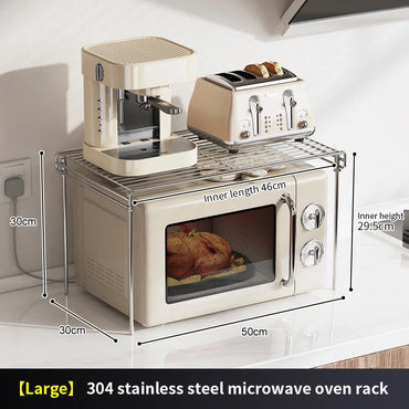Rak Ketuhar Gelombang Mikro Dapur Rak Sorage Penjimatan ruang Pendirian Ketuhar Gelombang Mikro Penyusun Alat Memasak Perasa Dapur