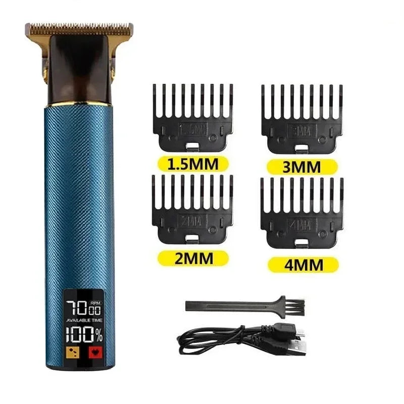 Vintage T9 Hair Trimmer for men Professional Hair Cutting Machine Cordless Beard Trimmer for Home Travel Cordless Hair Clipper