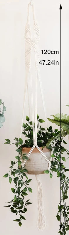 Handmade Macrame Plant Holder 100% Cotton Various Styles Flower Pot Hanger Hanging Basket For Wall Decorantion Courtyard Garden