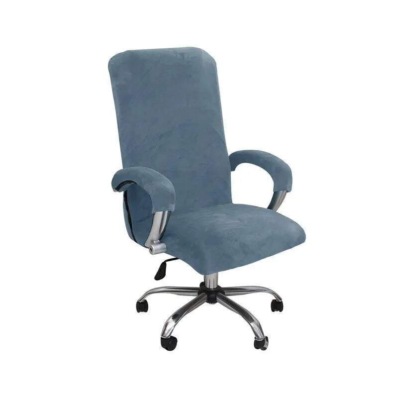 New Elastic Stretch Velvet Office Chair Cover Rotate Swivel Computer Chair High Back Protector Arm Covers Chair Slipcover