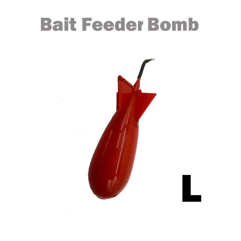 TOLU Memancing Roket Feeder Besar Kecil Spod Bomb Float Lure Umpan Pemegang 2 Saiz Pellet Roket Feeder Kedudukan Aksesori Gear