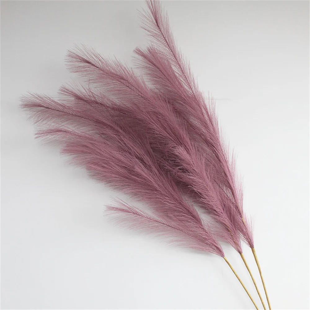 3PCS 39'' Large Pampas Grass Artificial Fake Flowers Reed Plants for Wedding Party Home Boho Decor Faux Pampas Reed Silk Flowers