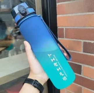 500/1000ML Sports Water Bottle Large Capacity Leak Proof Colorful Plastic Cup Portable Outdoor Travel Gym Fitness Jugs Drinkware