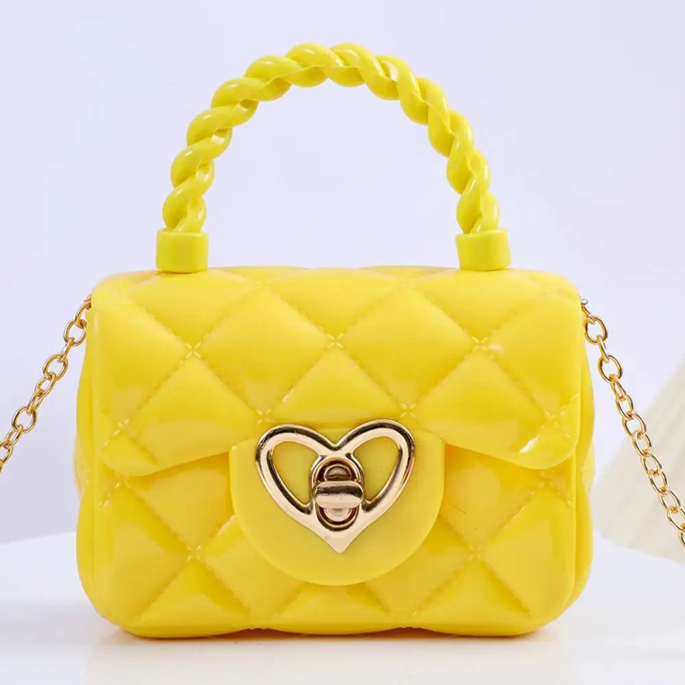 New Heart Pattern Mini Shoulder Bags PU Small Satchel Women Girls Coin Wallets Purse Durable Handbags Streetwear Accessory
