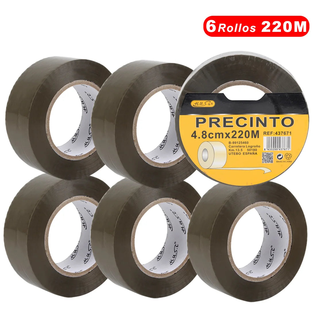 Brown adhesive tape 48mm * 80M/100M/150M/180M/220M for packages, transport, extra-strong and resistant duct tape