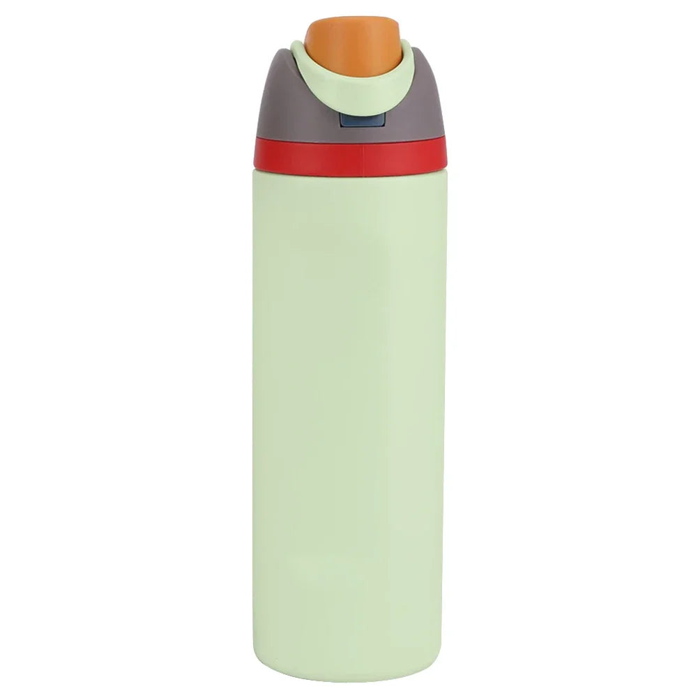 19oz 24oz 32oz Botol Air Keluli Tahan Karat Tertebat Dengan Cawan Termos Jerami Kelalang Vakum Botol Air Kereta Untuk Perjalanan Sukan
