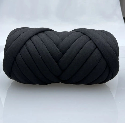 Mengait Tangan Spin Benang Kasar DIY Sarang Haiwan Peliharaan Tebal Chunky Benang Kapas Bulu Tiub Benang Mengait Selimut Keliling Lengan Pukal Lembut