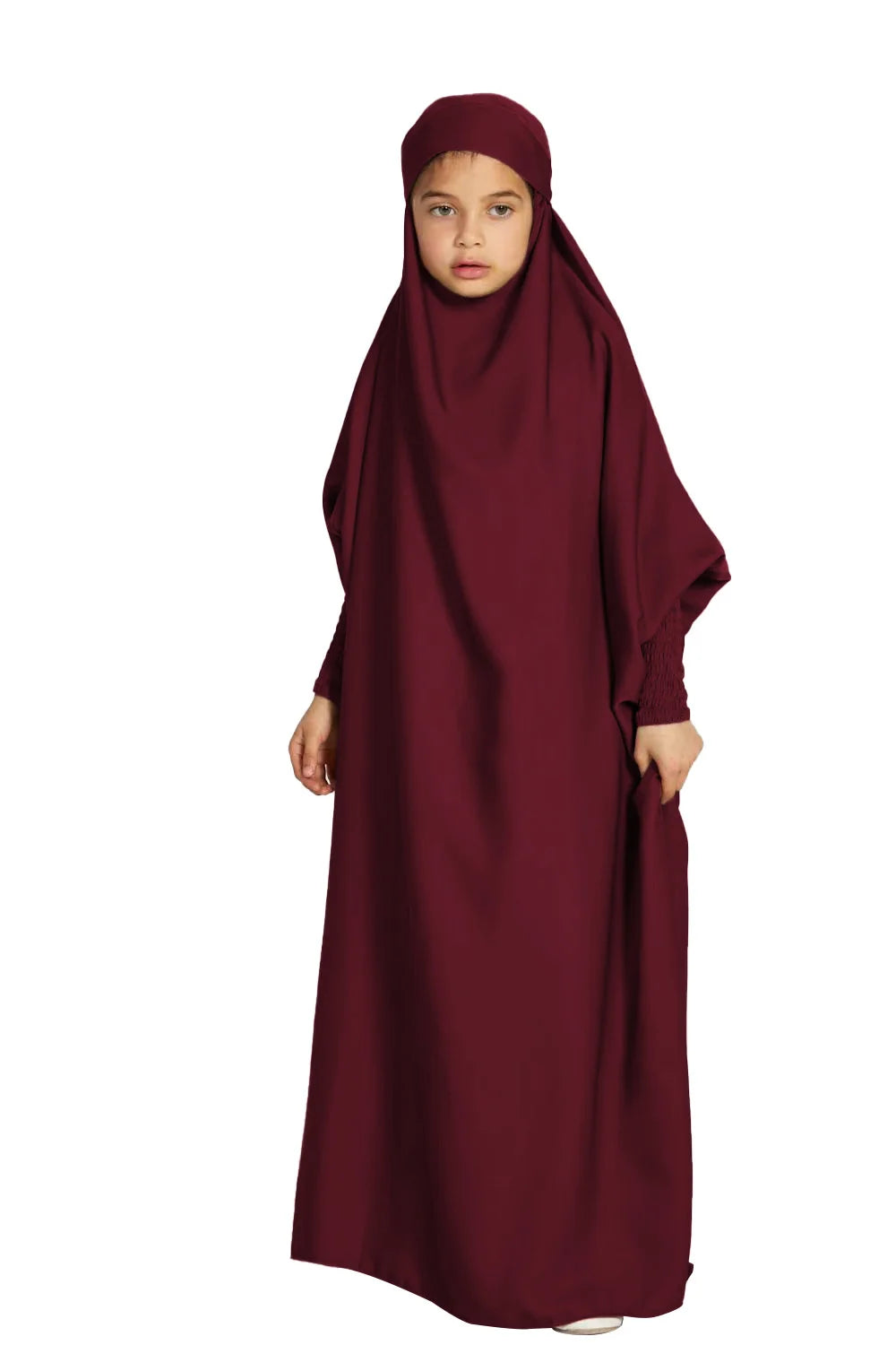 2024 Ramadan Eid Niqab Khimar Pakaian Solat Untuk Wanita Anak-anak Abaya Muslim Dubai Turki Islam Pakaian Kebaya Jubah Femme Musulmane