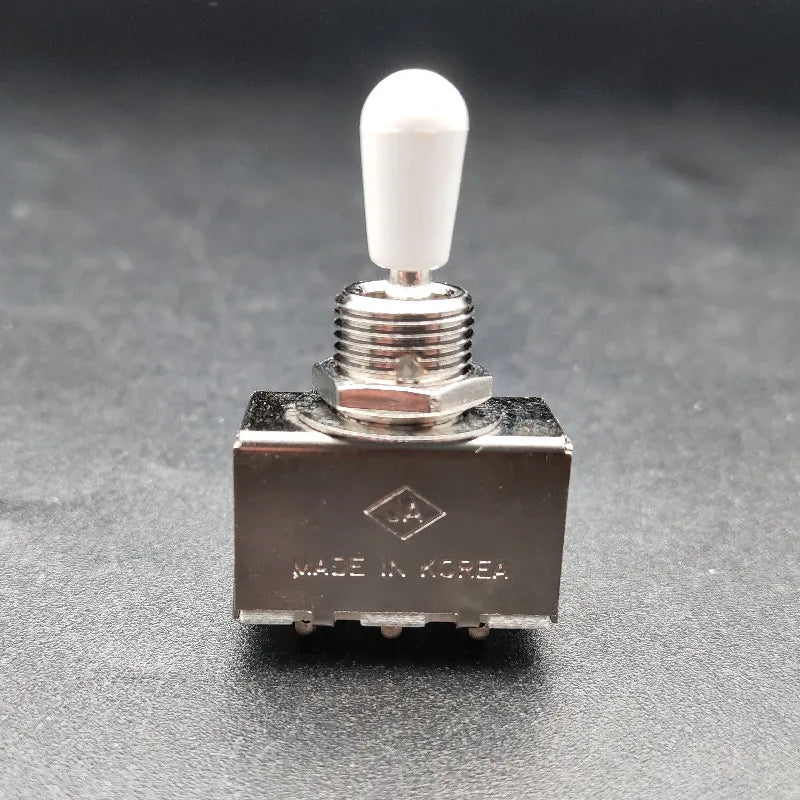 10pcs 3 Way Toggle Switch for Electric Guitar with Black/Cream/White Tip