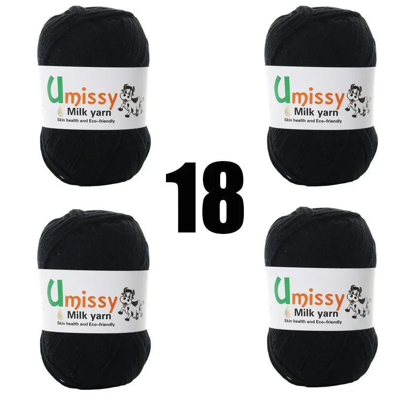 4pcs 50g Knit Yarn for Sale Hilo Yarn Crochet Threads Ball Estambre Para Tejer