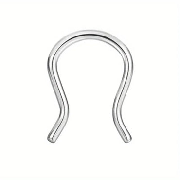 CASSIECA 1Pc Surgical Steel Septum Rings 16G Clicker Nose Rings Hoops Small Cartilage Helix Daith Piercing Jewelry for Women Men