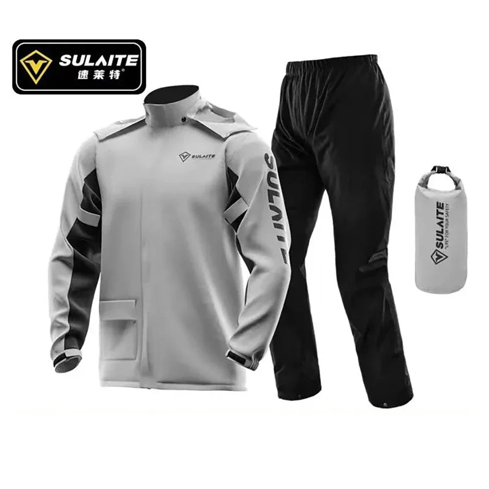 Motorcycle Raincoat Men Women Waterproof Rider Suit Moto Outdoor Rain Coat Jacket Pants Biker Cycling Fishing Climbing Set