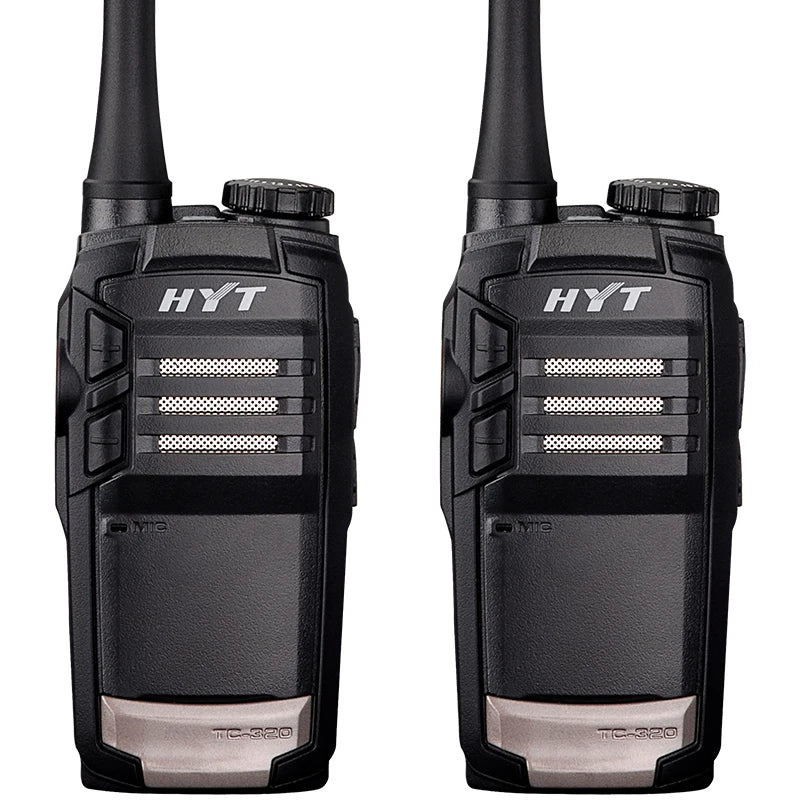 Hytera walkie-talkie TC-320 Two Way Radio Long Range Rechargeable Handsfree Walkie Talkie for Adult Cruise Hiking Hunting(2Pack)