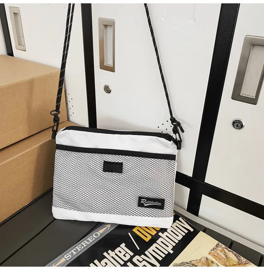 Fresh Trendy Teenager Satchels Messenger bag Practical Nylon Mesh Design Leisure Shoulder Bag Outdoor Commuting Package XPAC bag